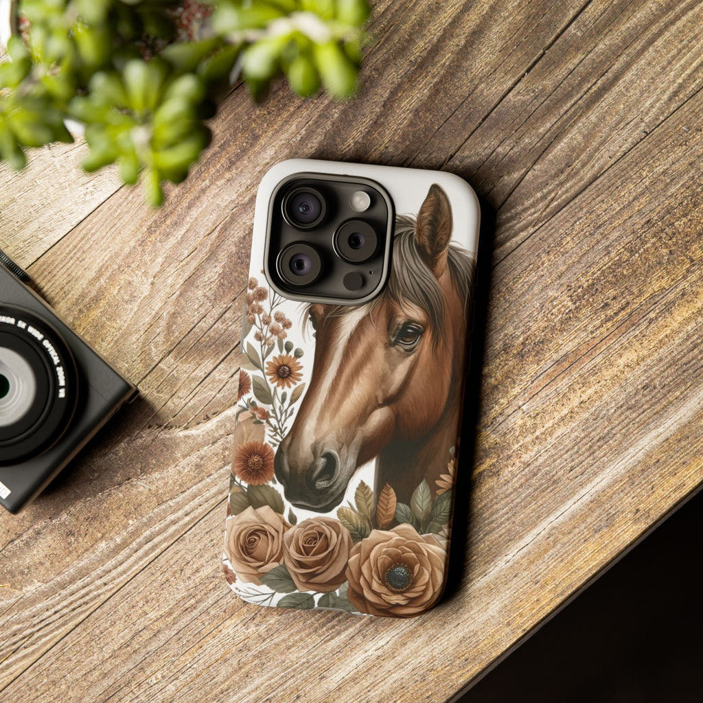 Painted Horse & Roses – Phone Case