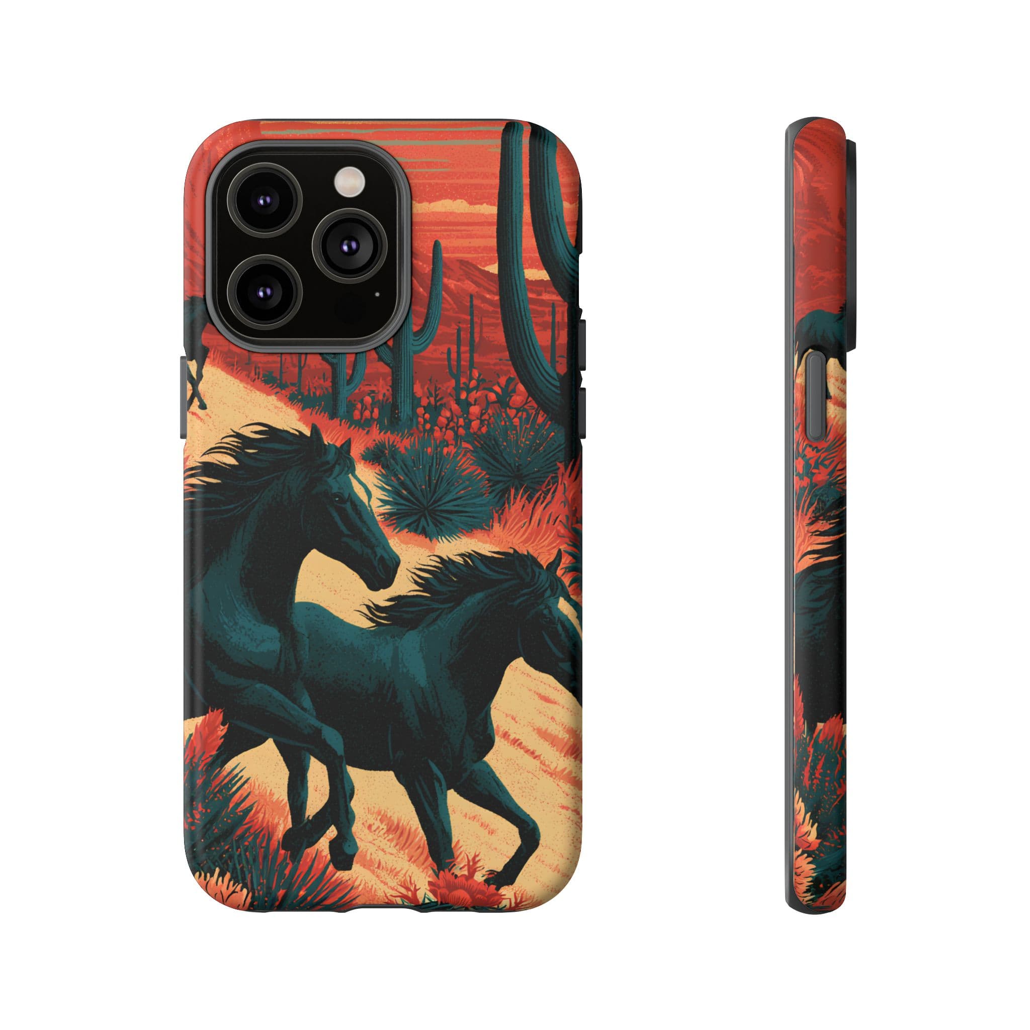 Desert Run Wild Horse Phone Case