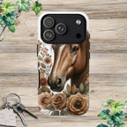 Painted Horse & Roses – Phone Case