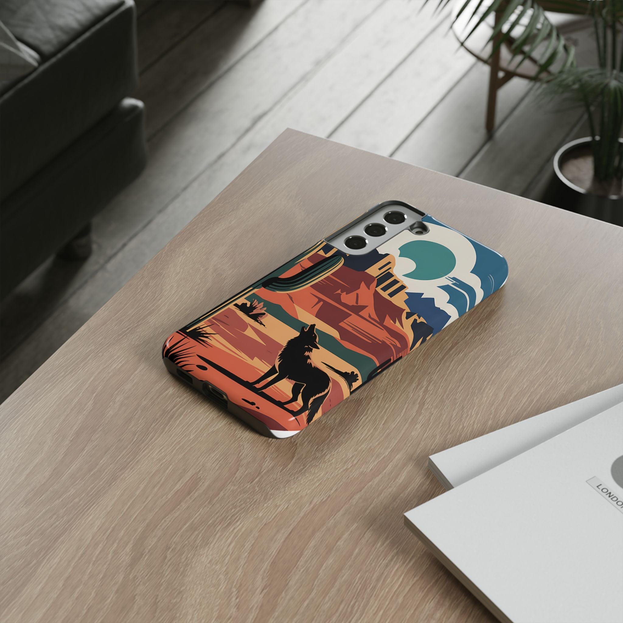 Mountain and Wolf -Phone Case