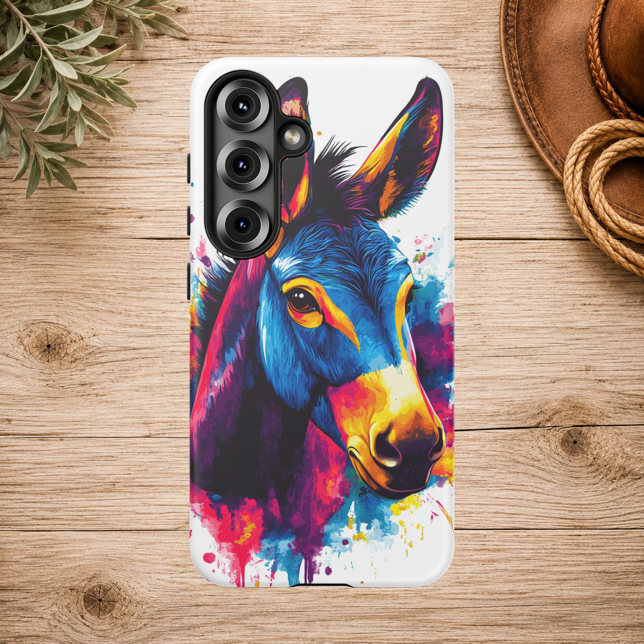 Color Splash Donkey Phone Case