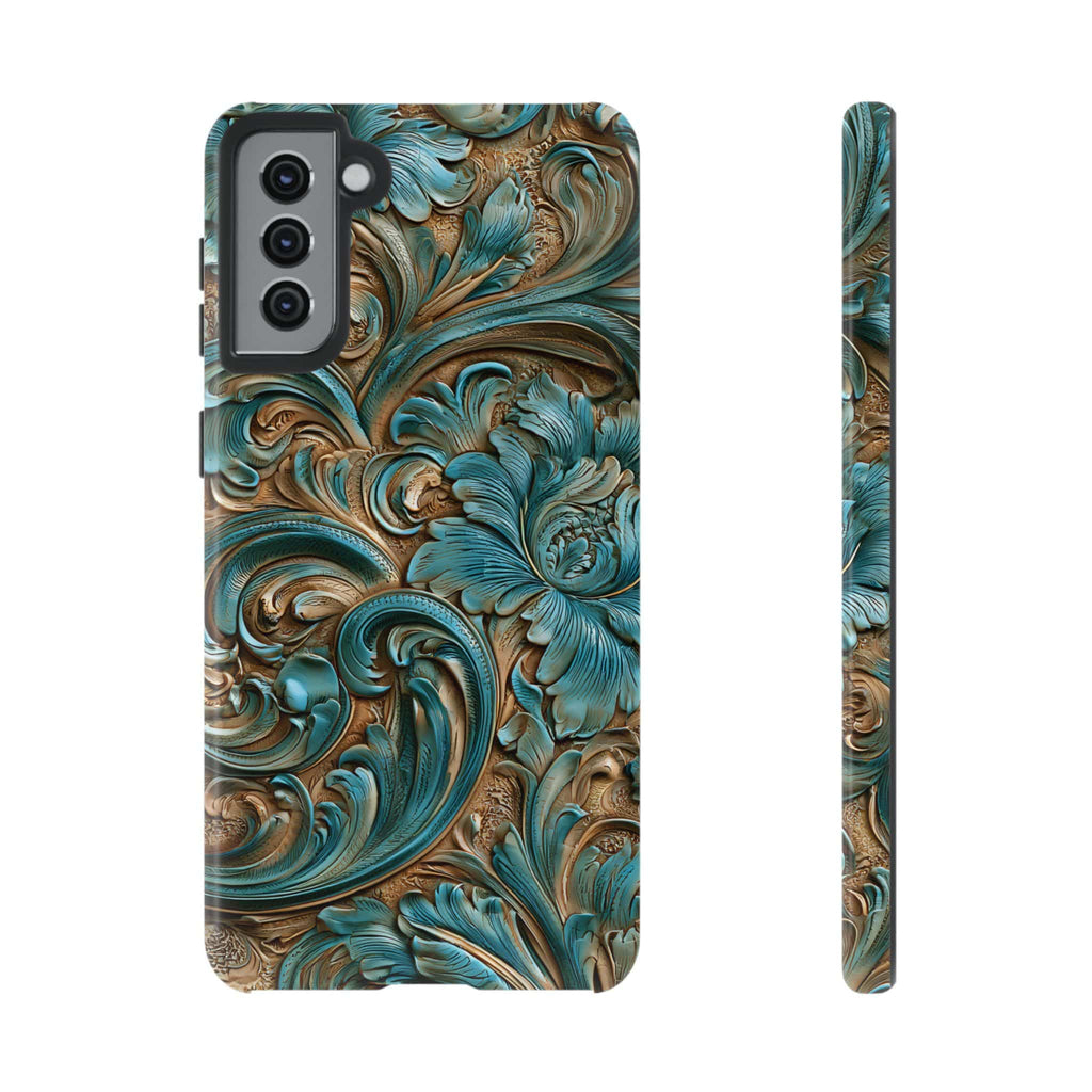 Turquoise  Western Tough Phone Case