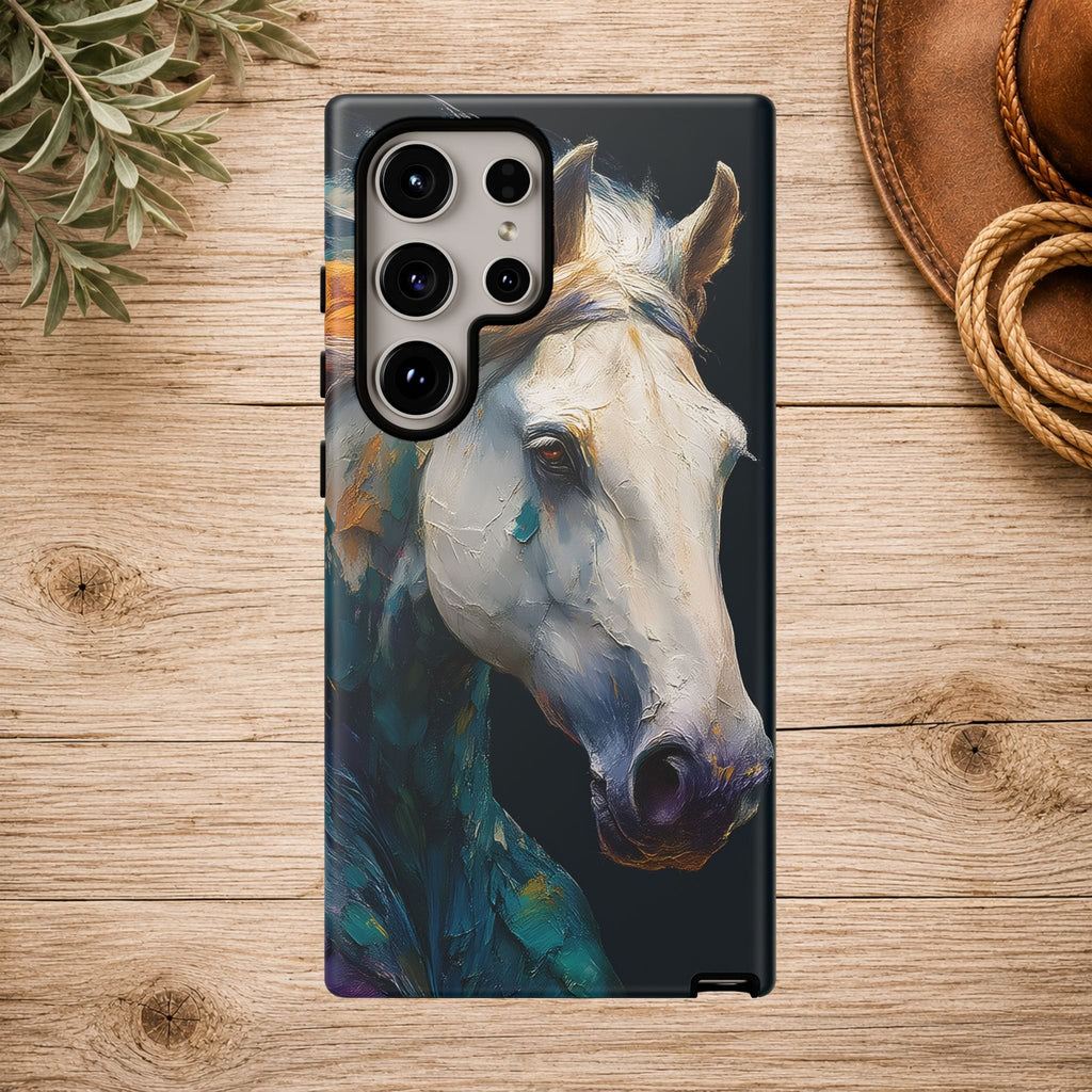 White Horse Art Phone Case