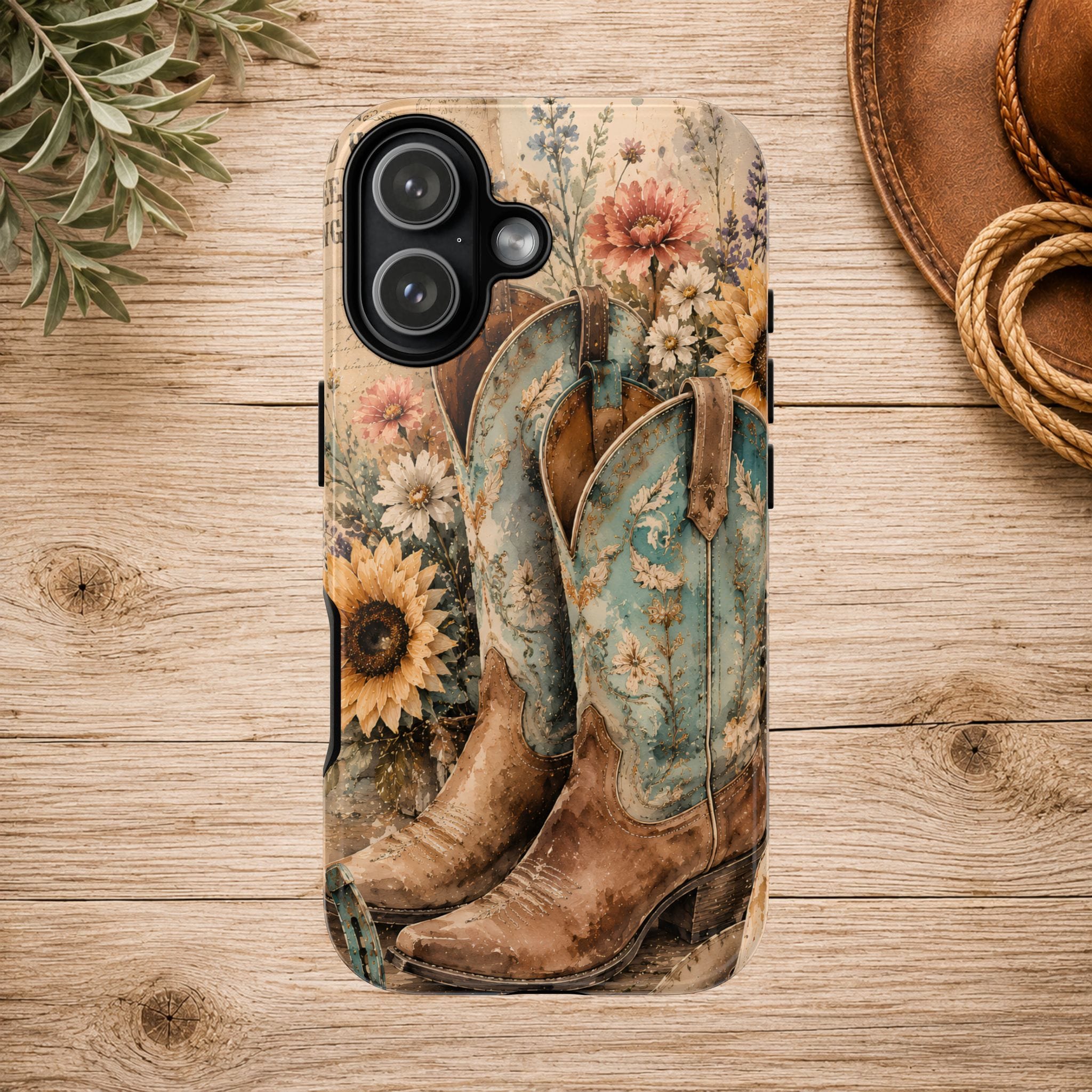 Rustique Sunflower Western iPhone Cover