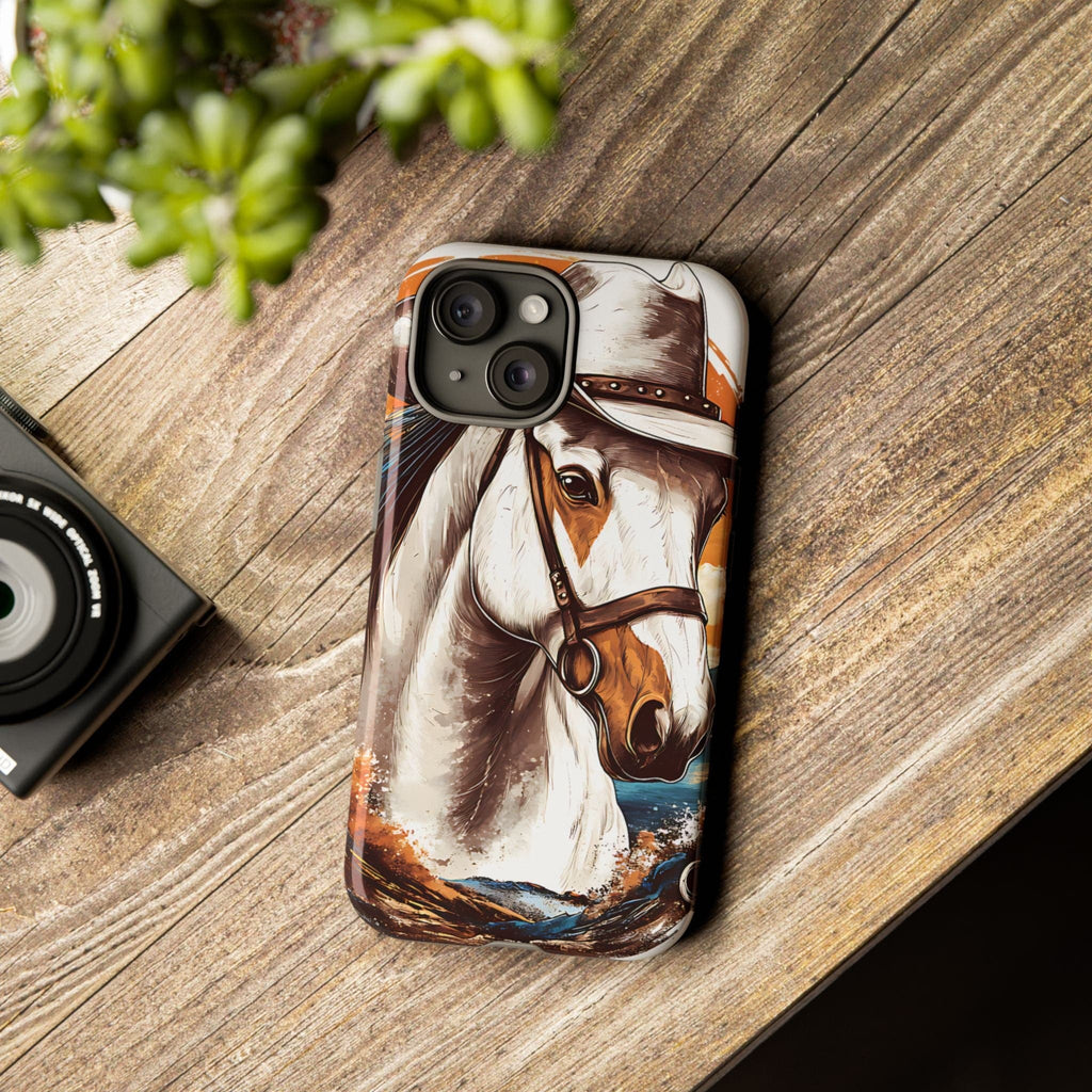 White Hat Horse-Phone Cases