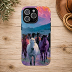 Wild Horses Sunset Mountain Phone Case
