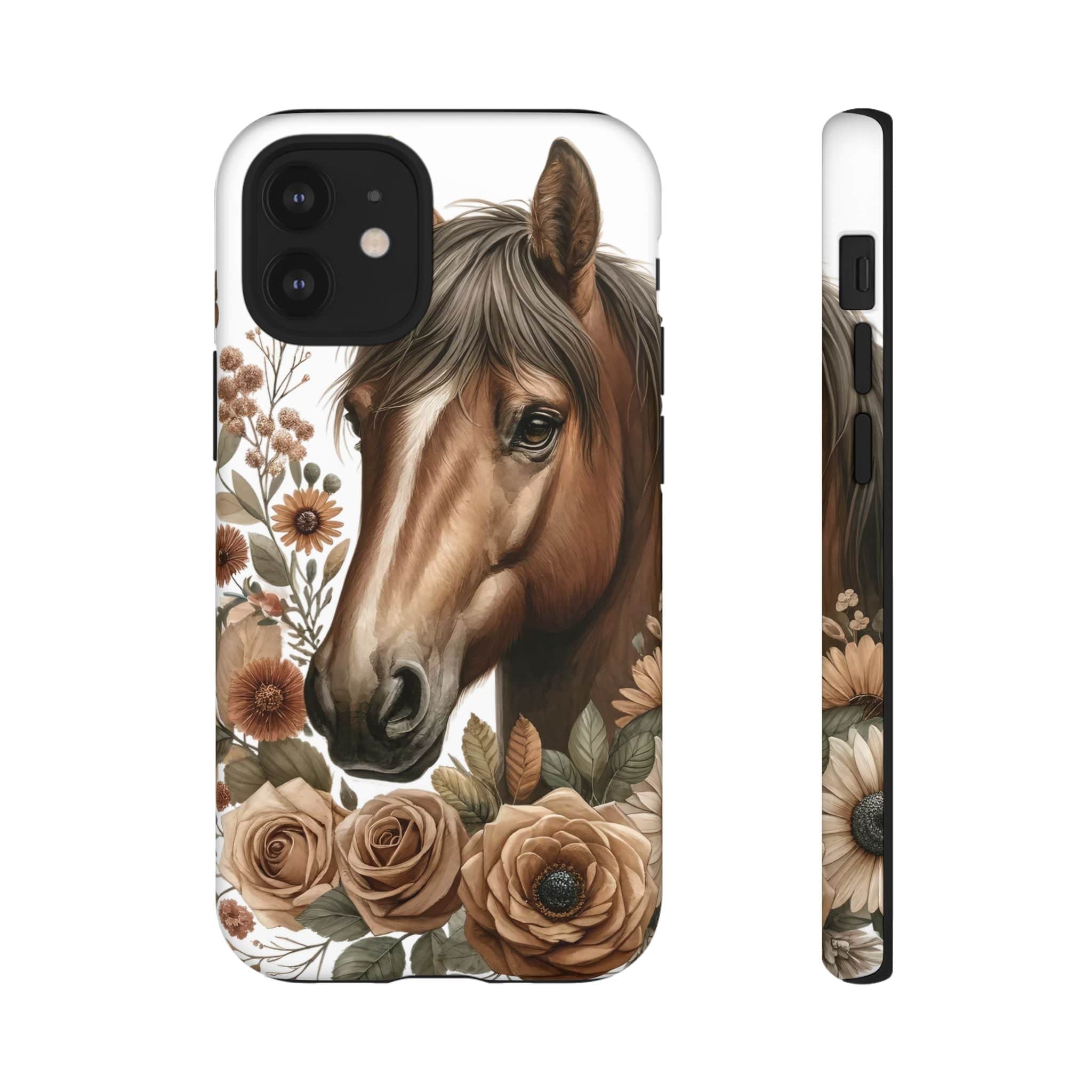 Painted Horse & Roses – Phone Case