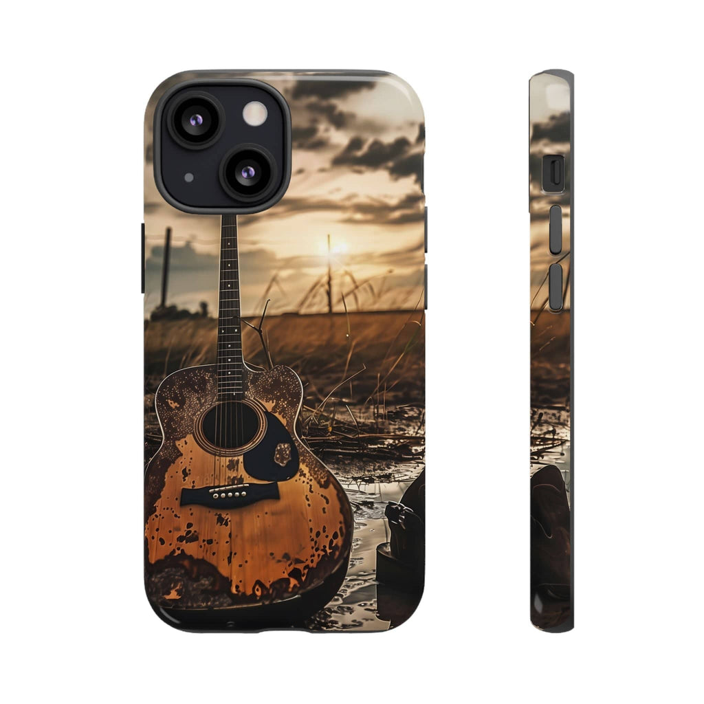 Guitar in a Wet Field -Phone Case