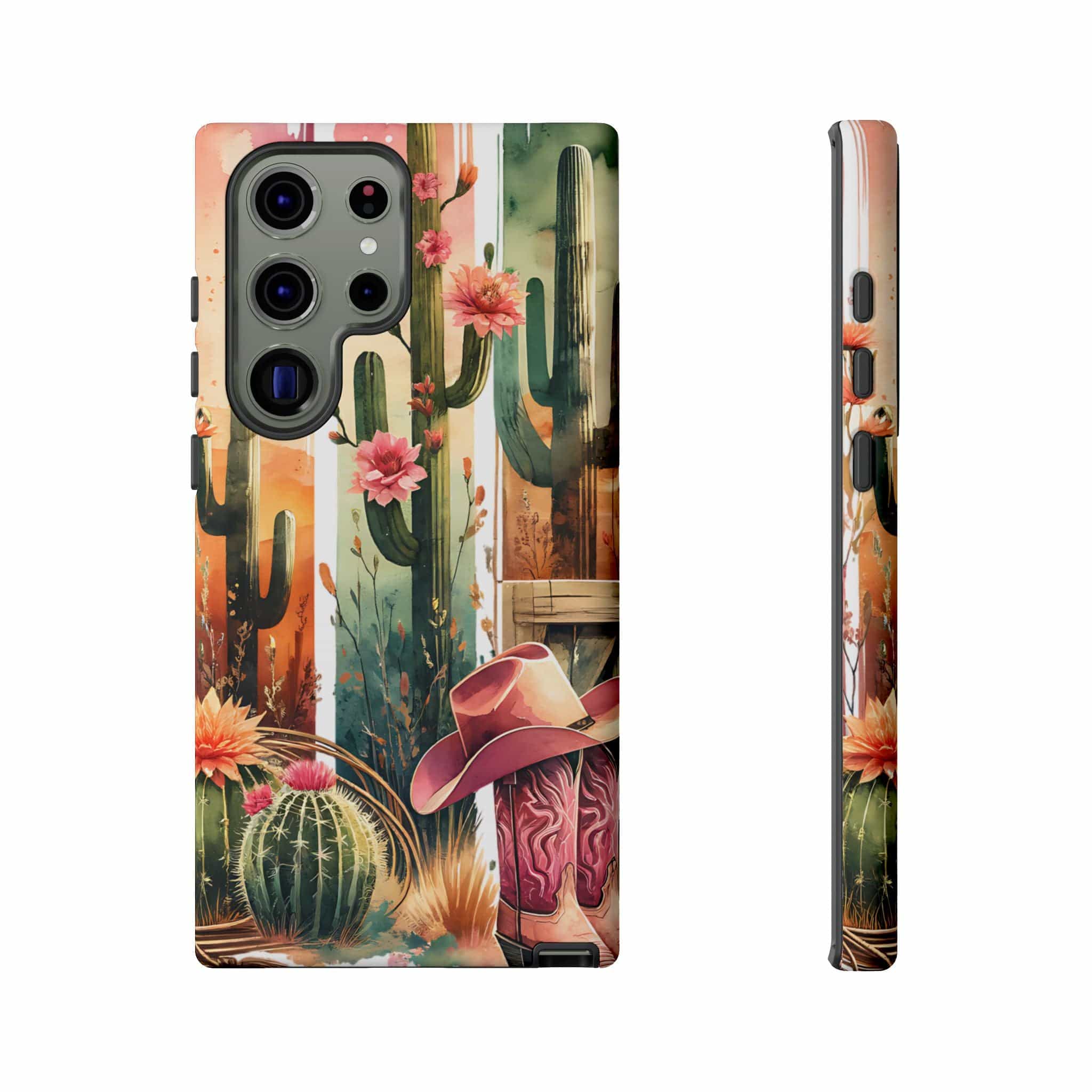 Southwestern Floral Cactus -Tough Case