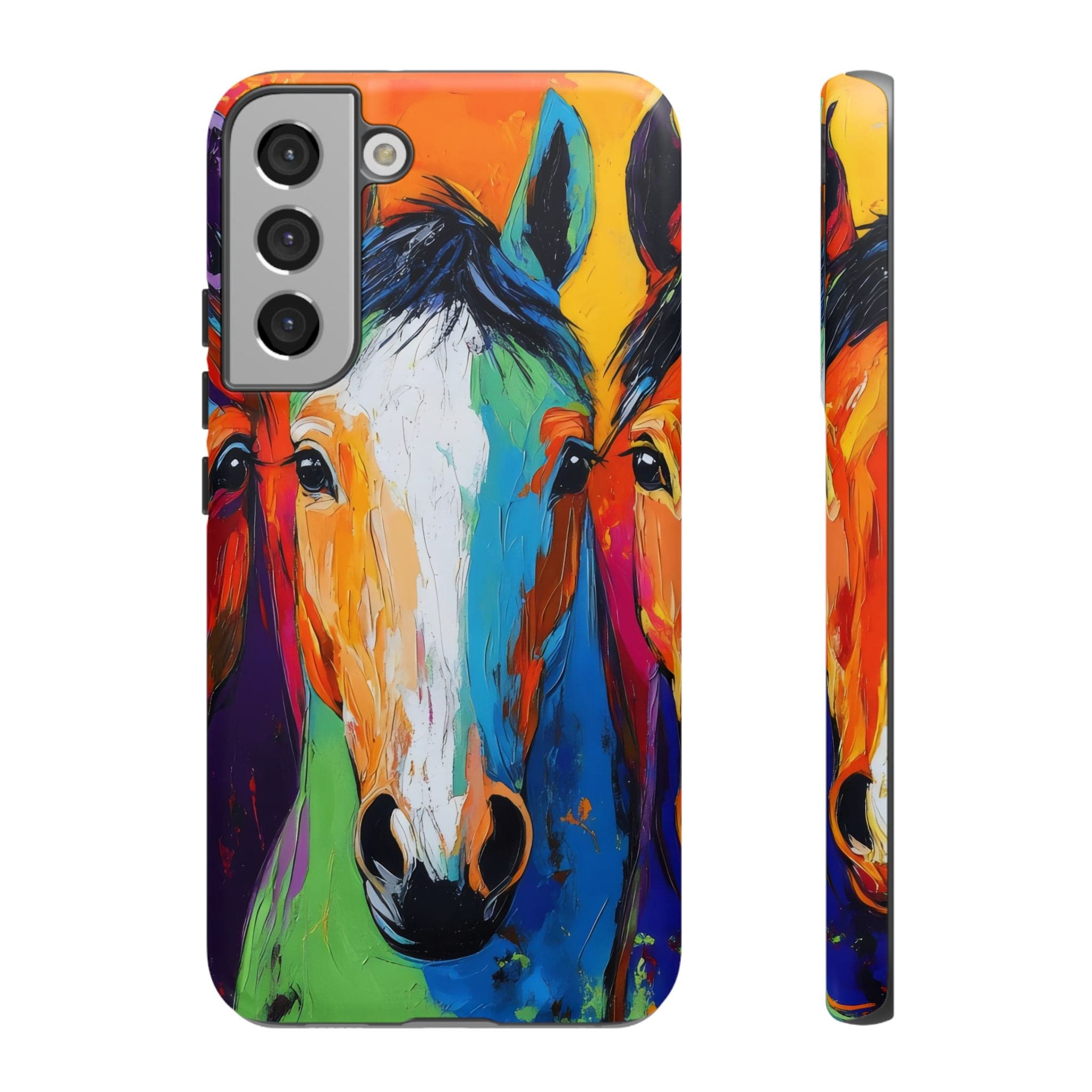 Colorful Horses Head - Phone Case