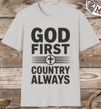 God First Country Always Tee
