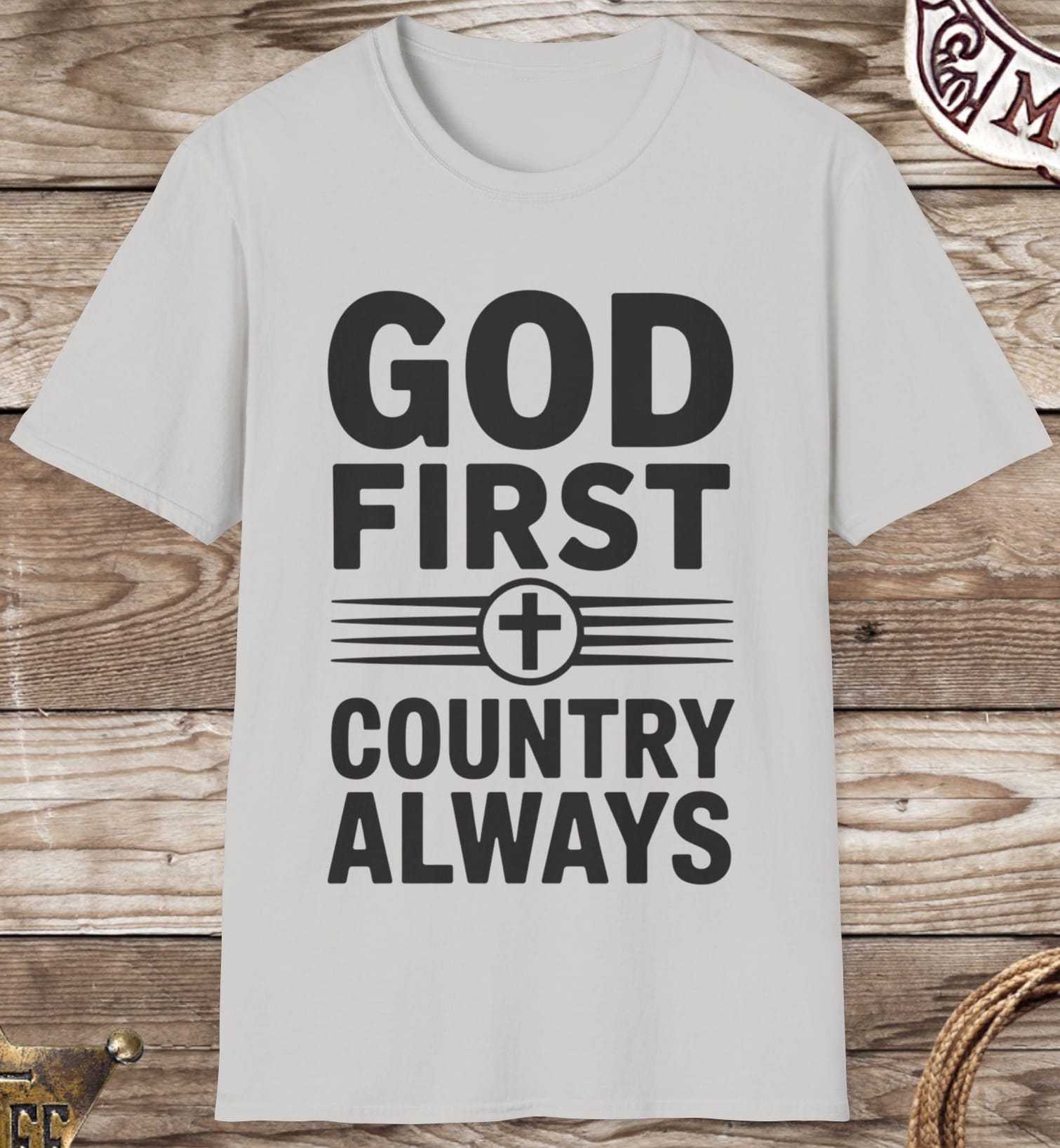 God First Country Always Tee