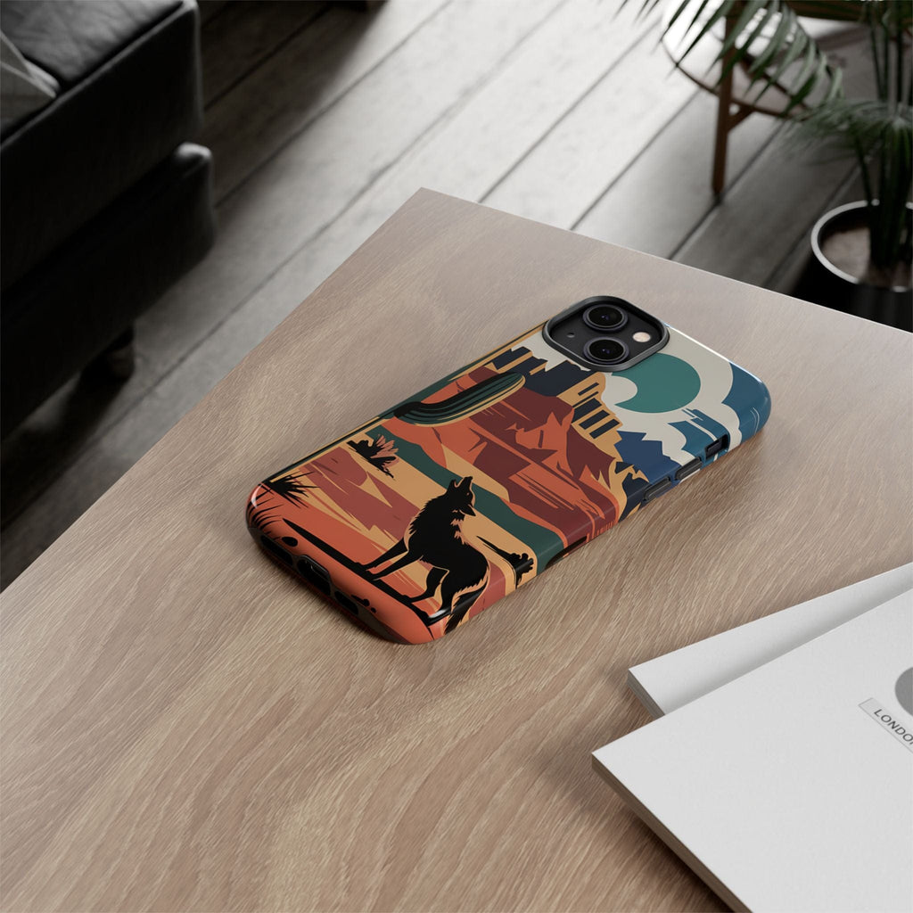 Mountain and Wolf -Phone Case