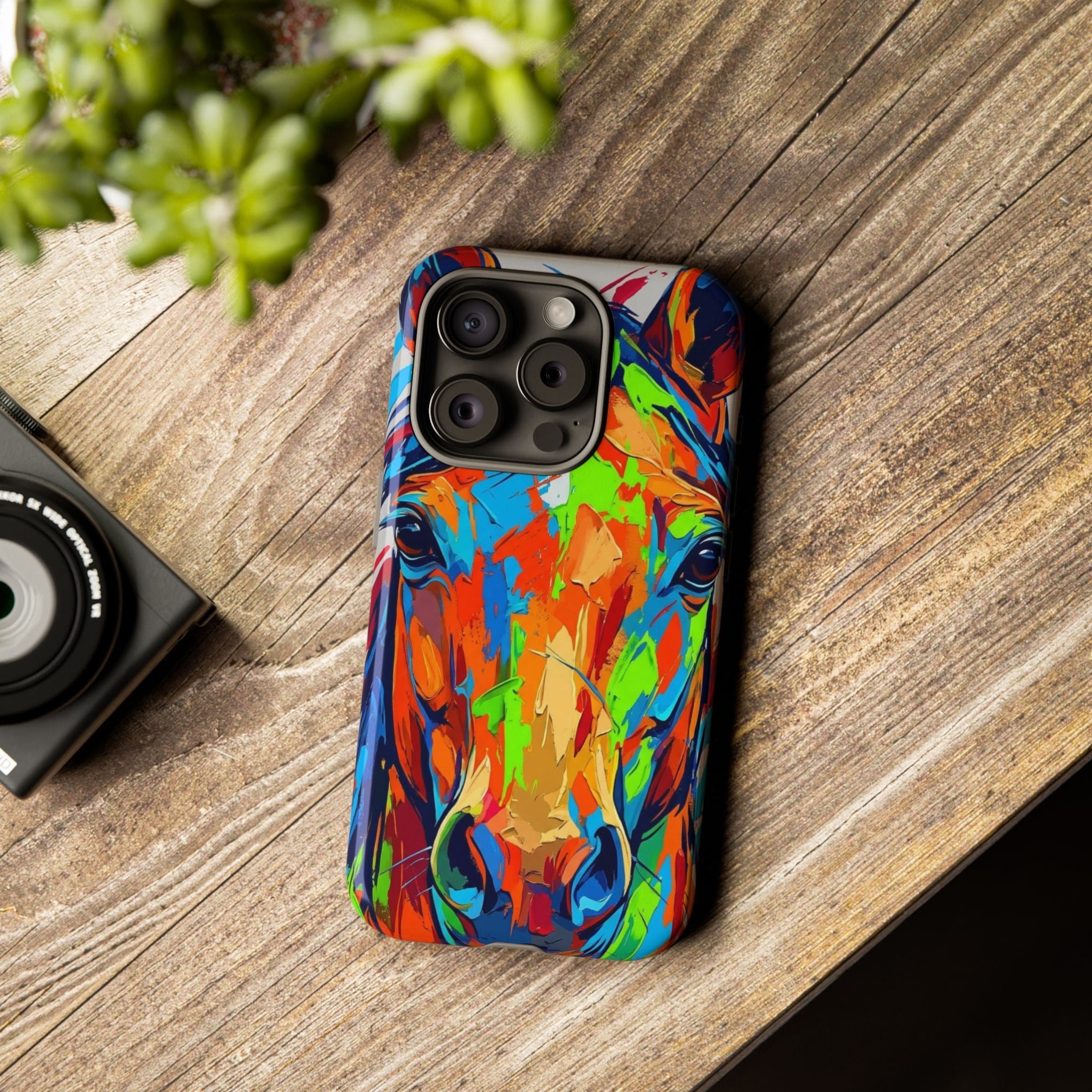 Colorful Abstract Horse Phone Case