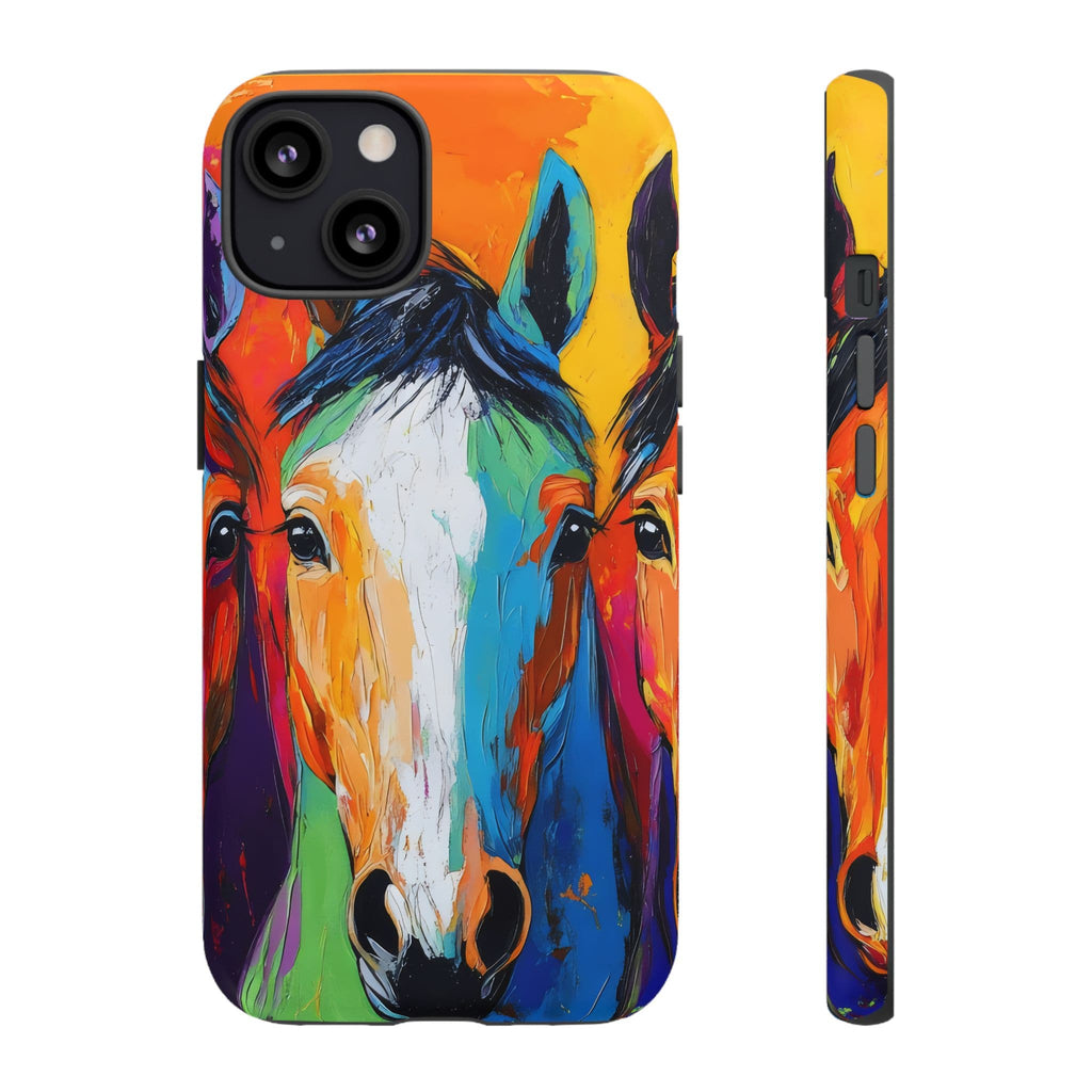 Colorful Horse Head Phone Case