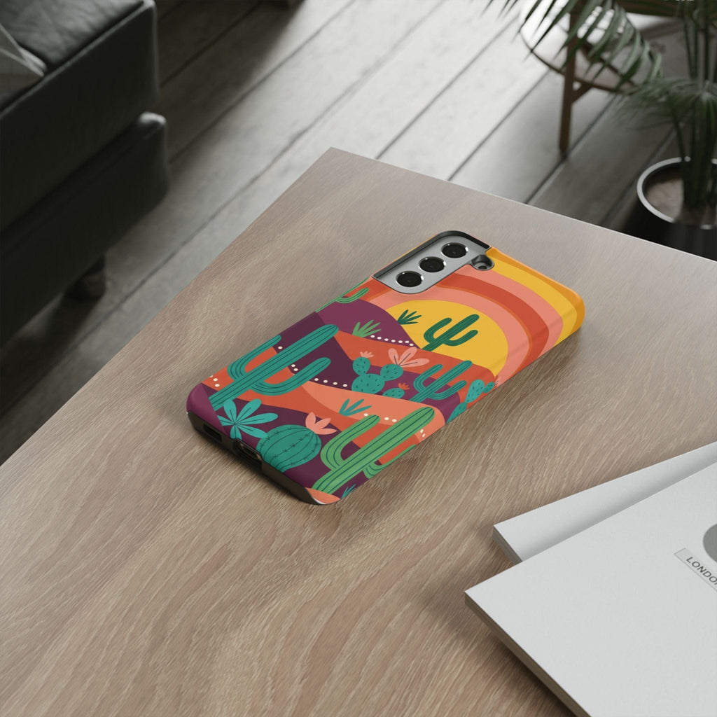 Desert Sunset Cactus Phone Case