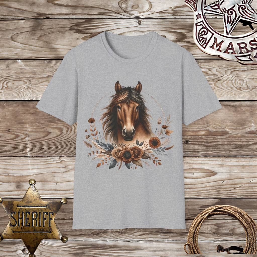 Vintage Horse Floral T-Shirt