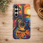 Psychedelic Sunset Guitar Phone Case
