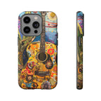 Floral Guitar- Phone Case
