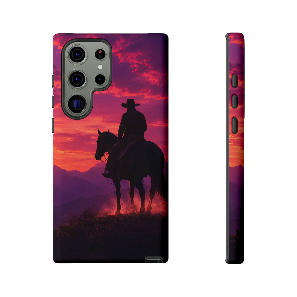 Cowboy Sunset Horseback Phone Case