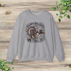 Happy Holidays Y'all Cowboy Boots Western Christmas Sweatshirt