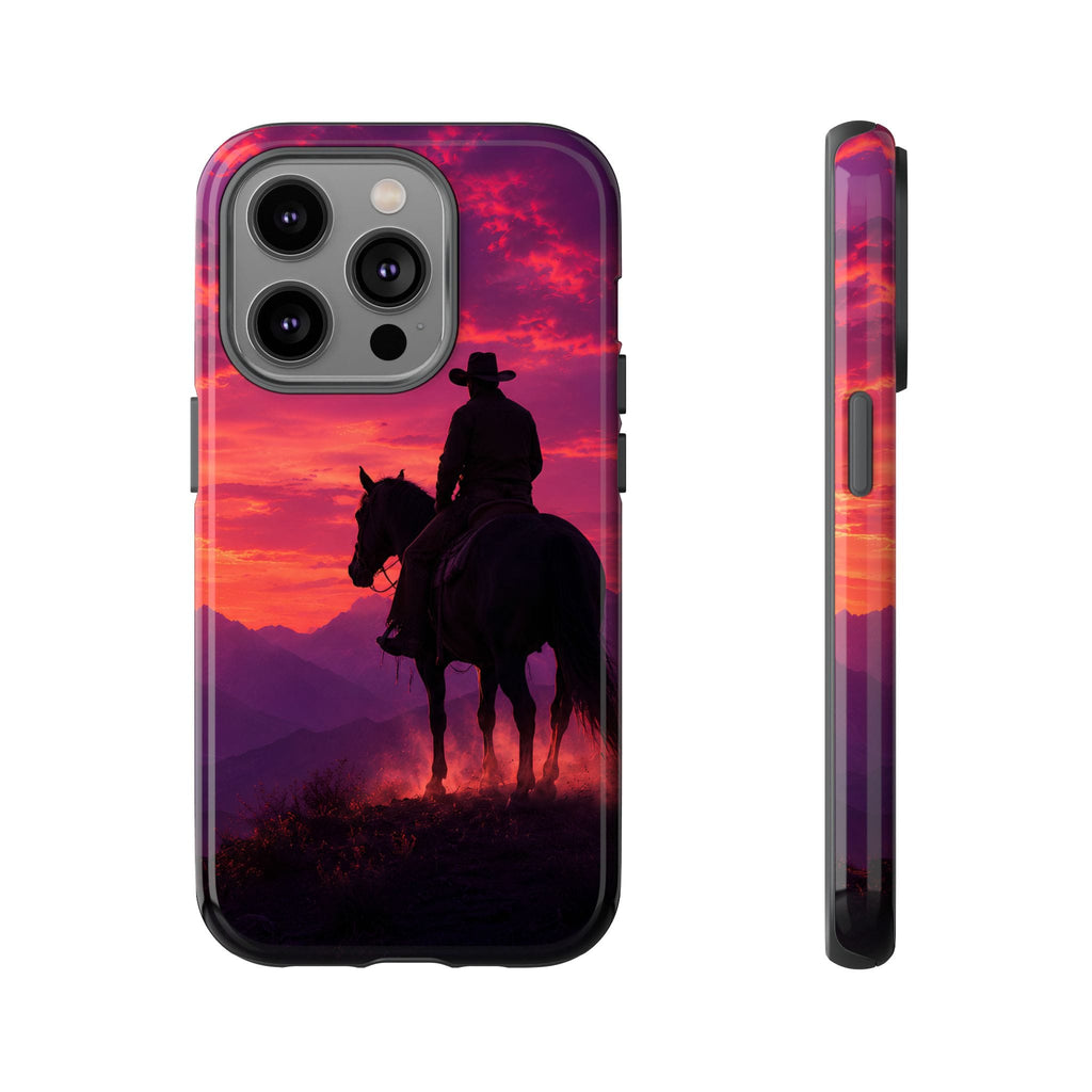 Cowboy Sunset Horseback Phone Case