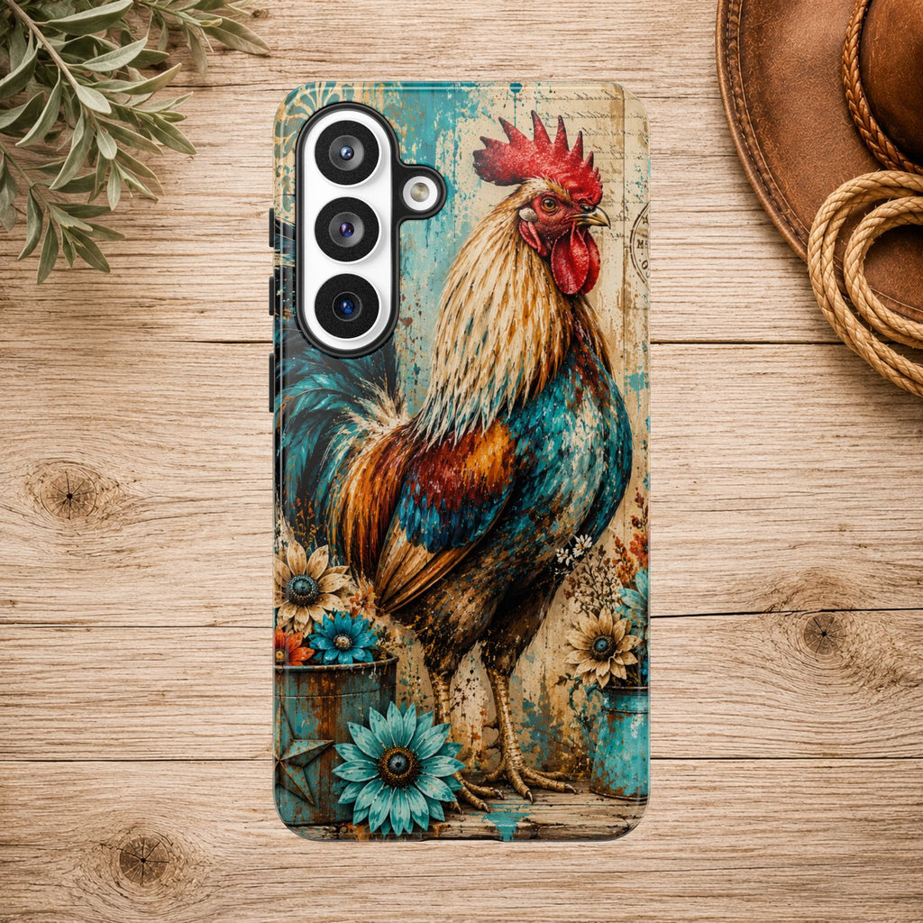 Rustic Farmhouse Rooster Phone Case
