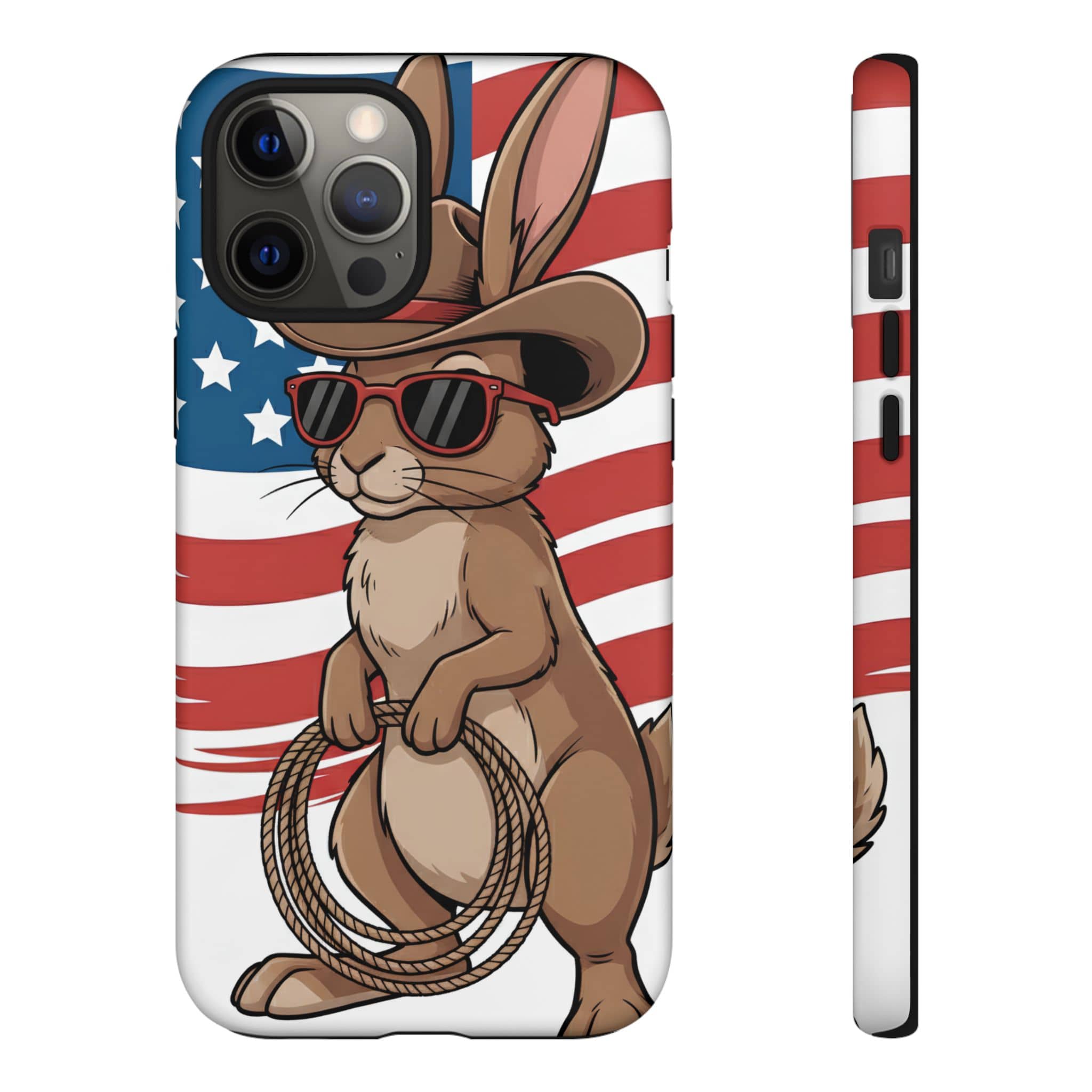 Patriotic Cowboy Bunny Phone Case