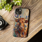 Texas Bluebonnet Longhorn Phone Case