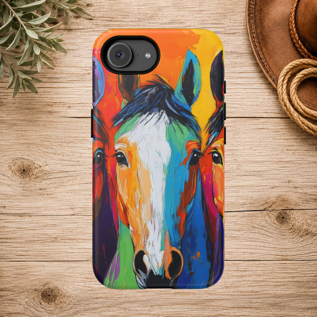 Colorful Horse Head Phone Case
