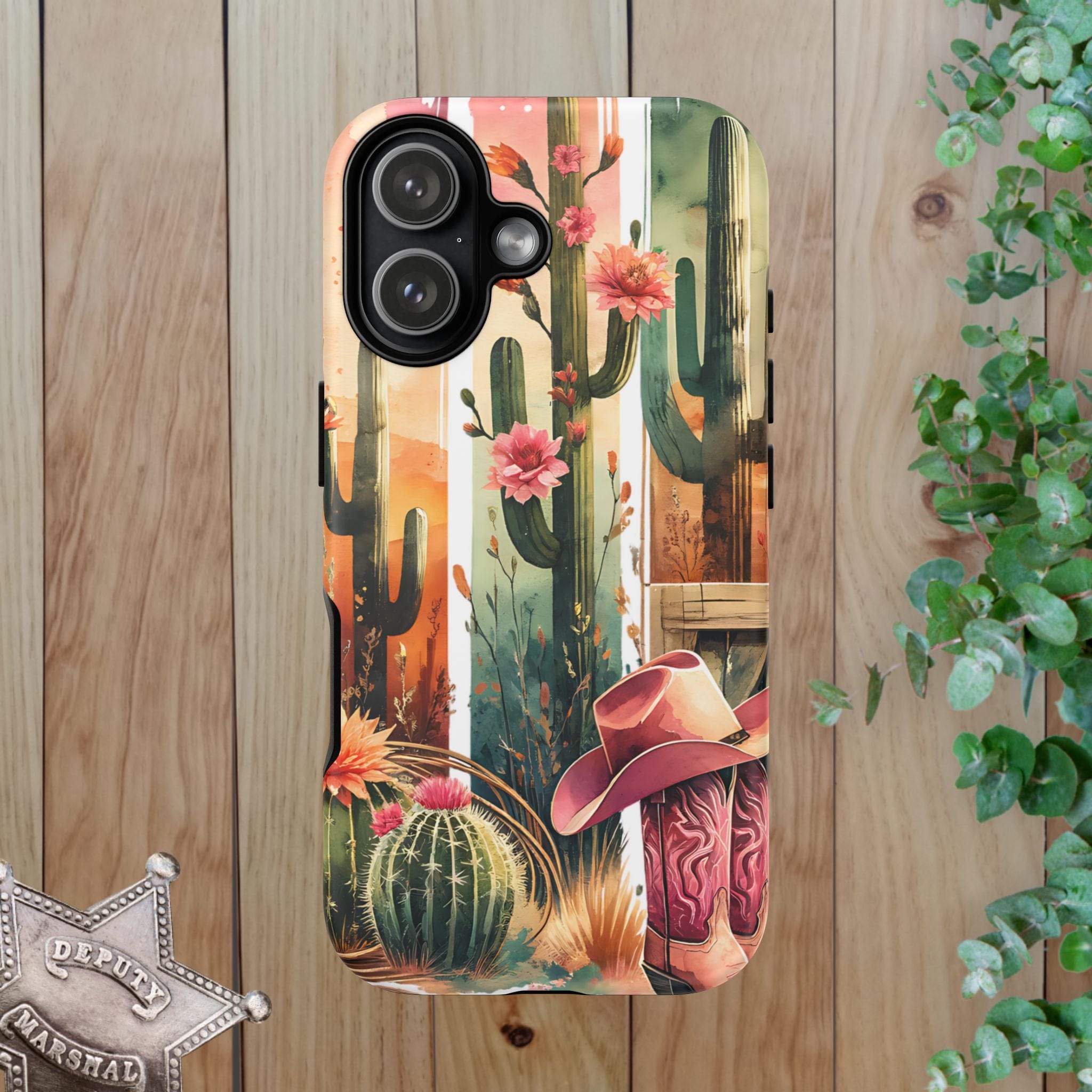 Southwestern Floral Cactus -Tough Case