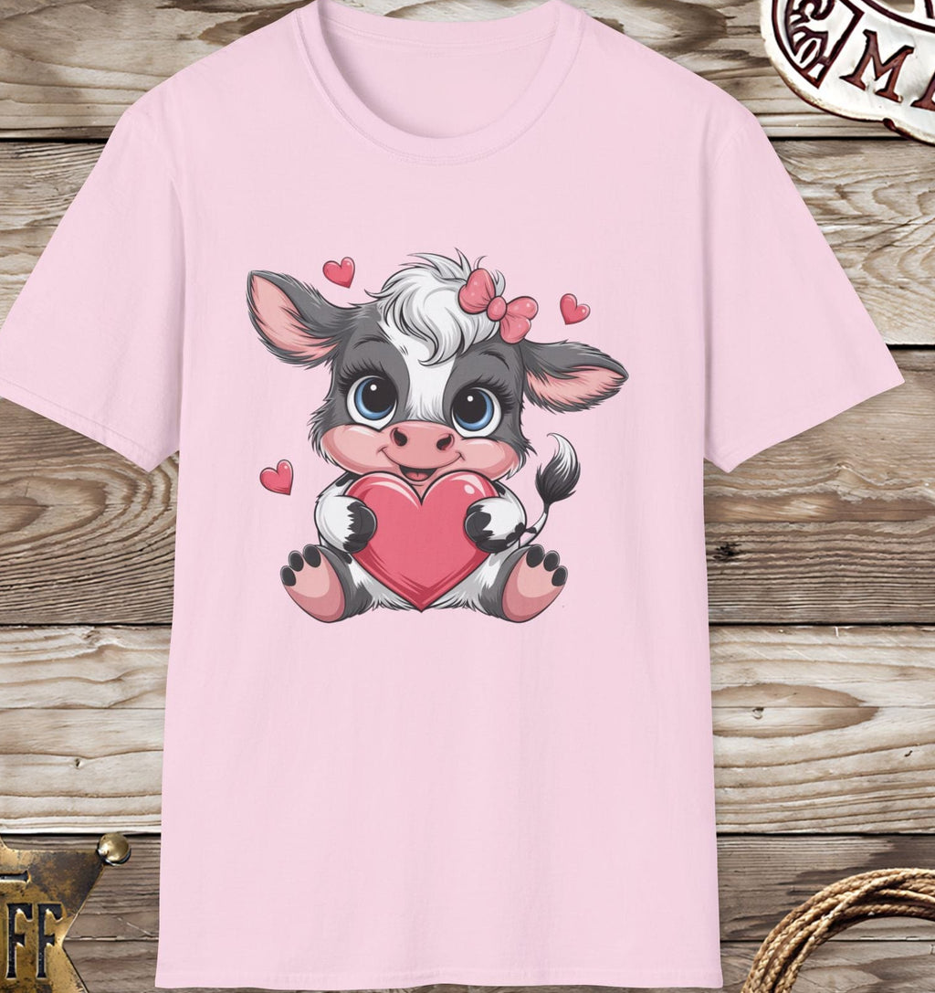 Baby Cow with Hearts-T-Shirt