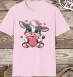 Baby Cow with Hearts-T-Shirt