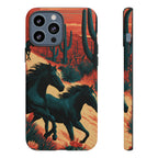 Desert Run Wild Horse Phone Case