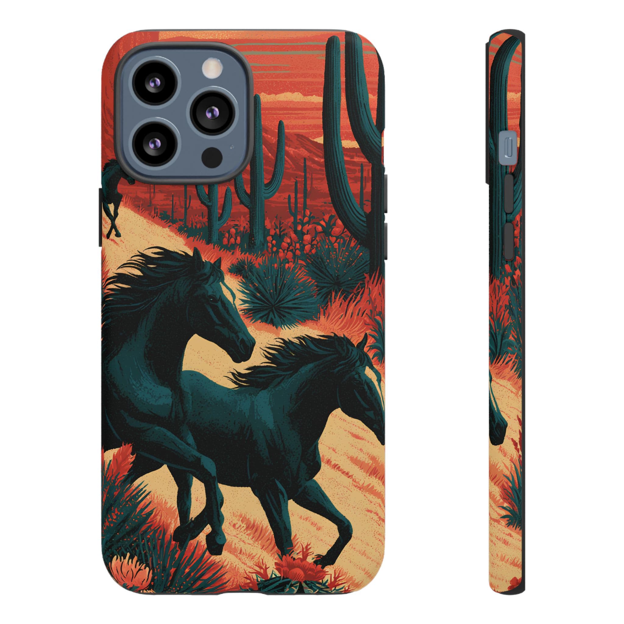 Desert Run Wild Horse Phone Case