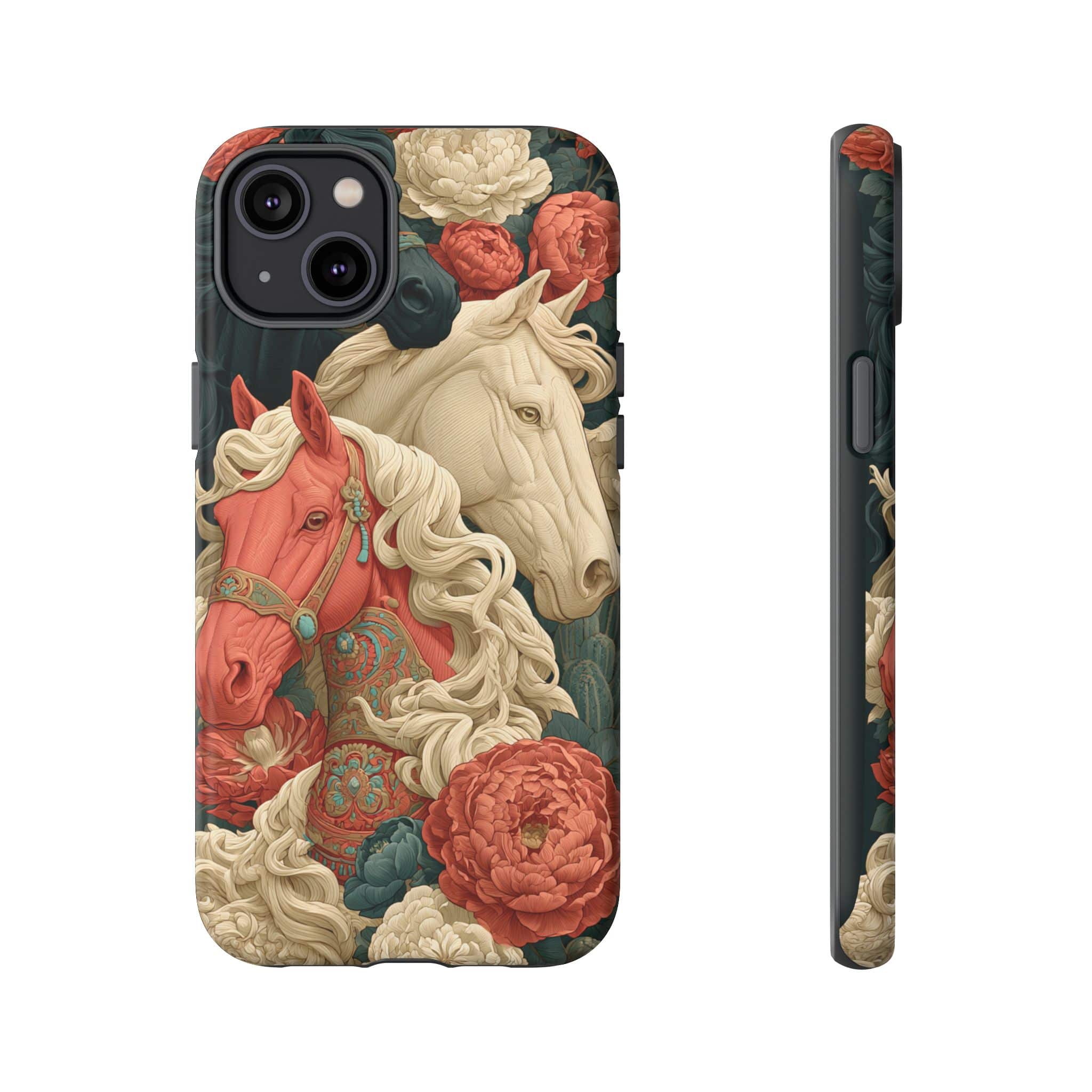 Floral Western Horses Phone Case