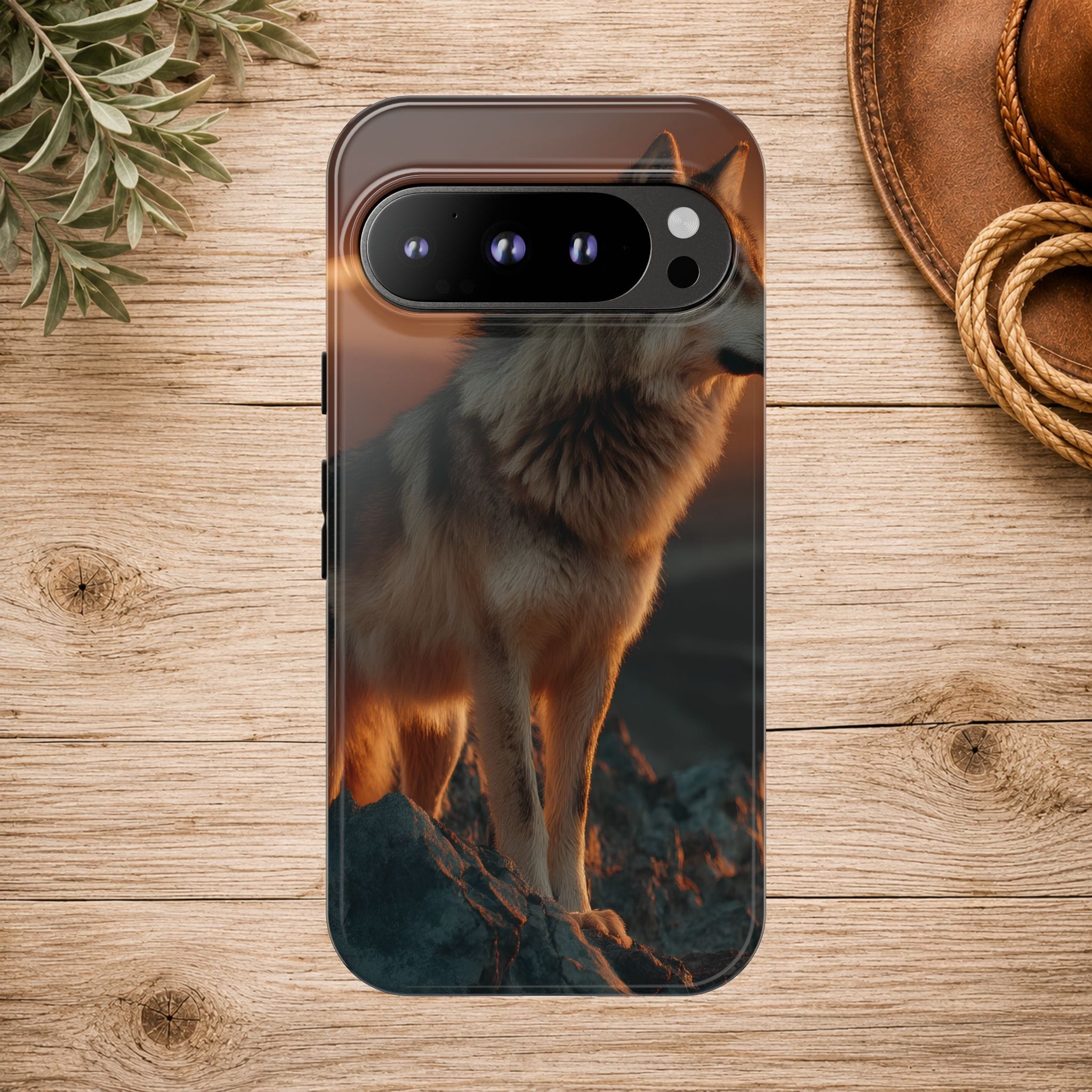 Wolf Sunset Phone Case