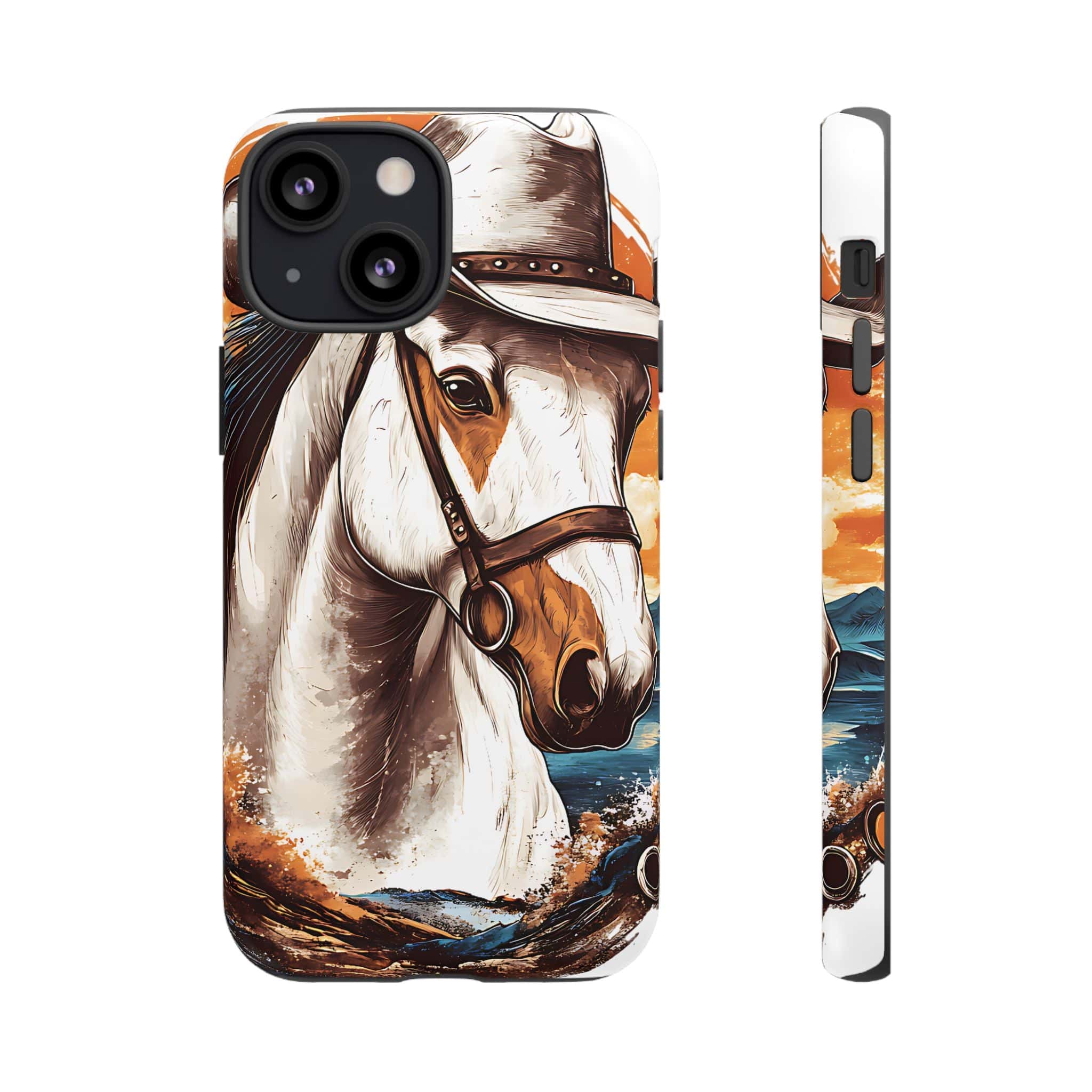 White Hat Horse-Phone Cases