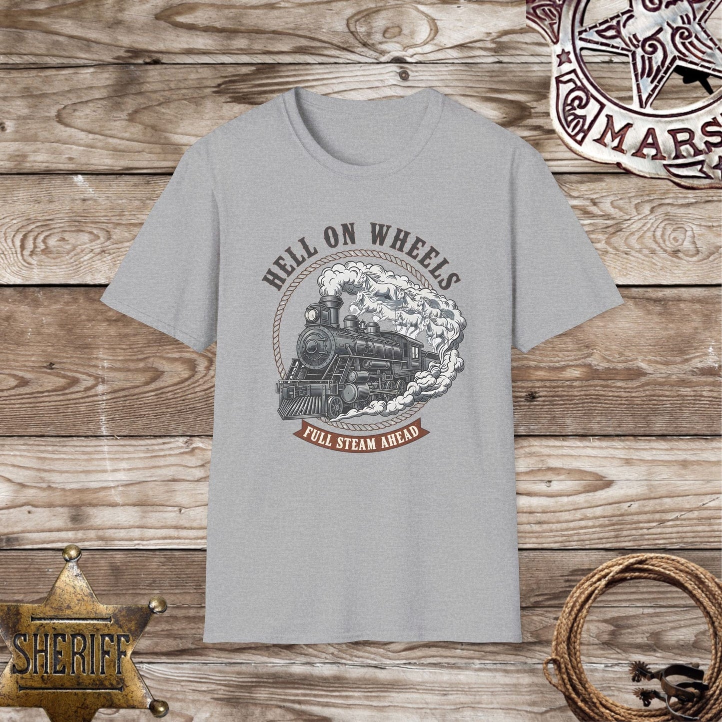 Vintage Steam Train T‑Shirt