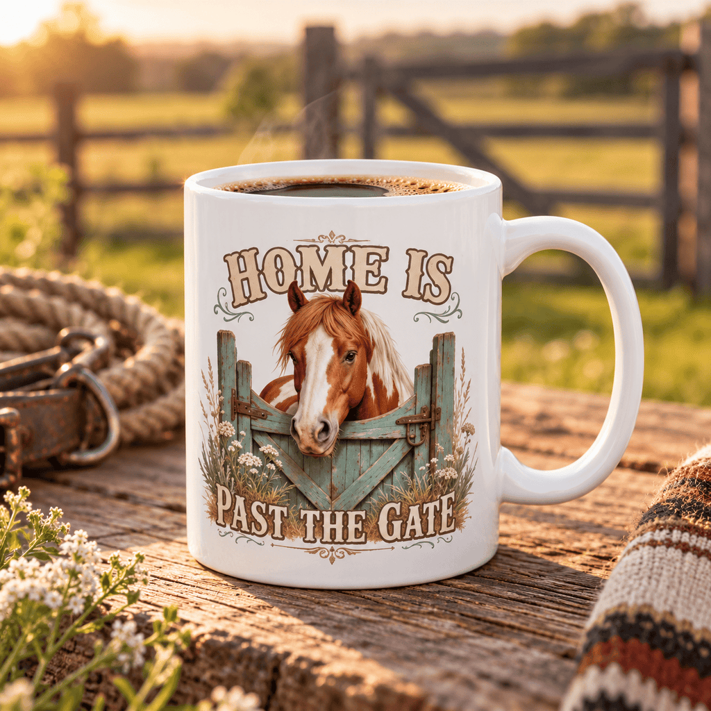 Home Is Past the Gate Mug