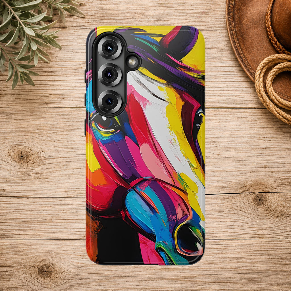 Abstract Colorful Horse Phone Case