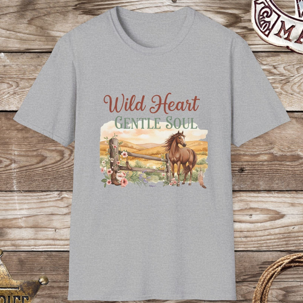 Wild Heart Gentle Soul Horse T-Shirt