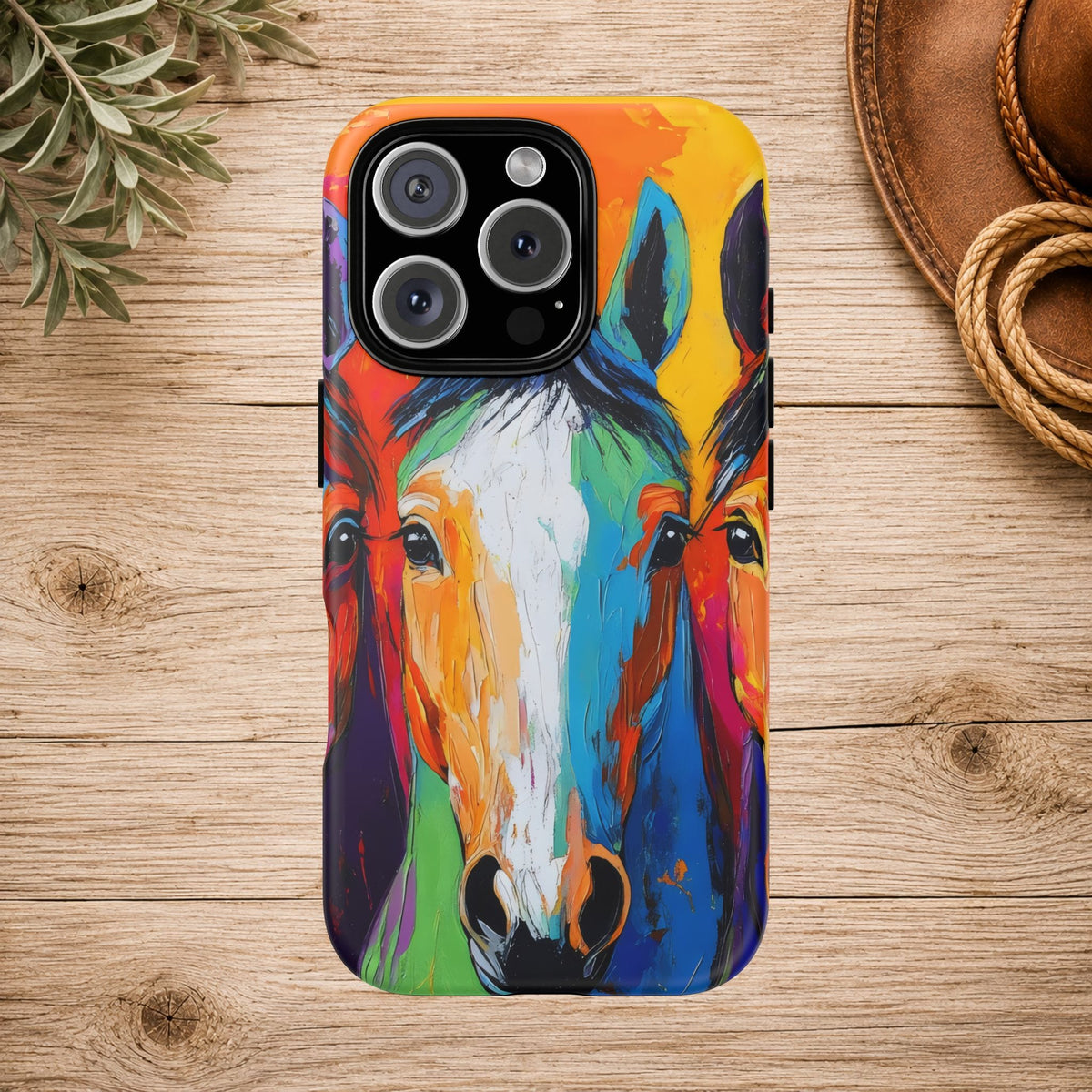 Colorful Horse Head Phone Case