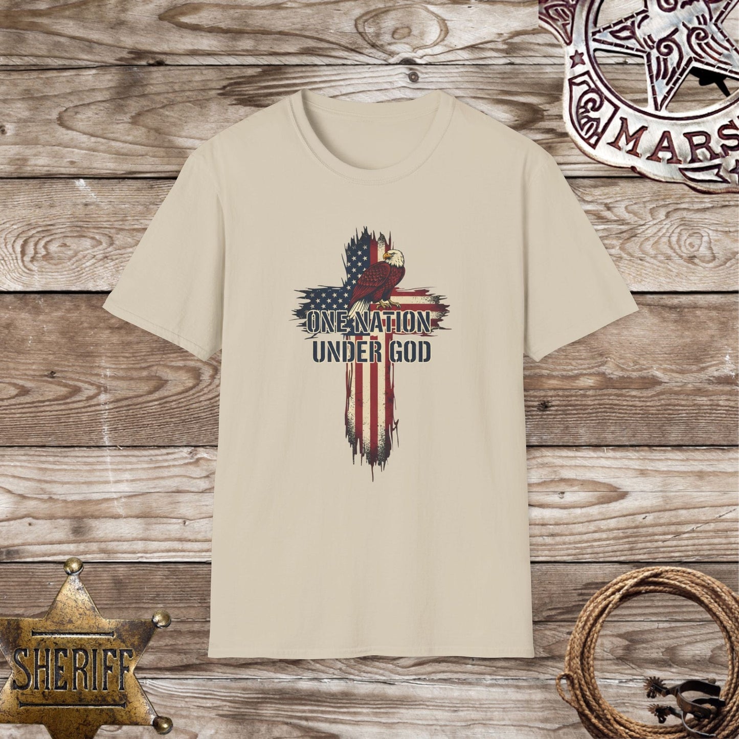 One Nation Under God Cross T-Shirt