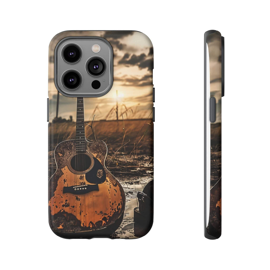 Guitar in a Wet Field -Phone Case