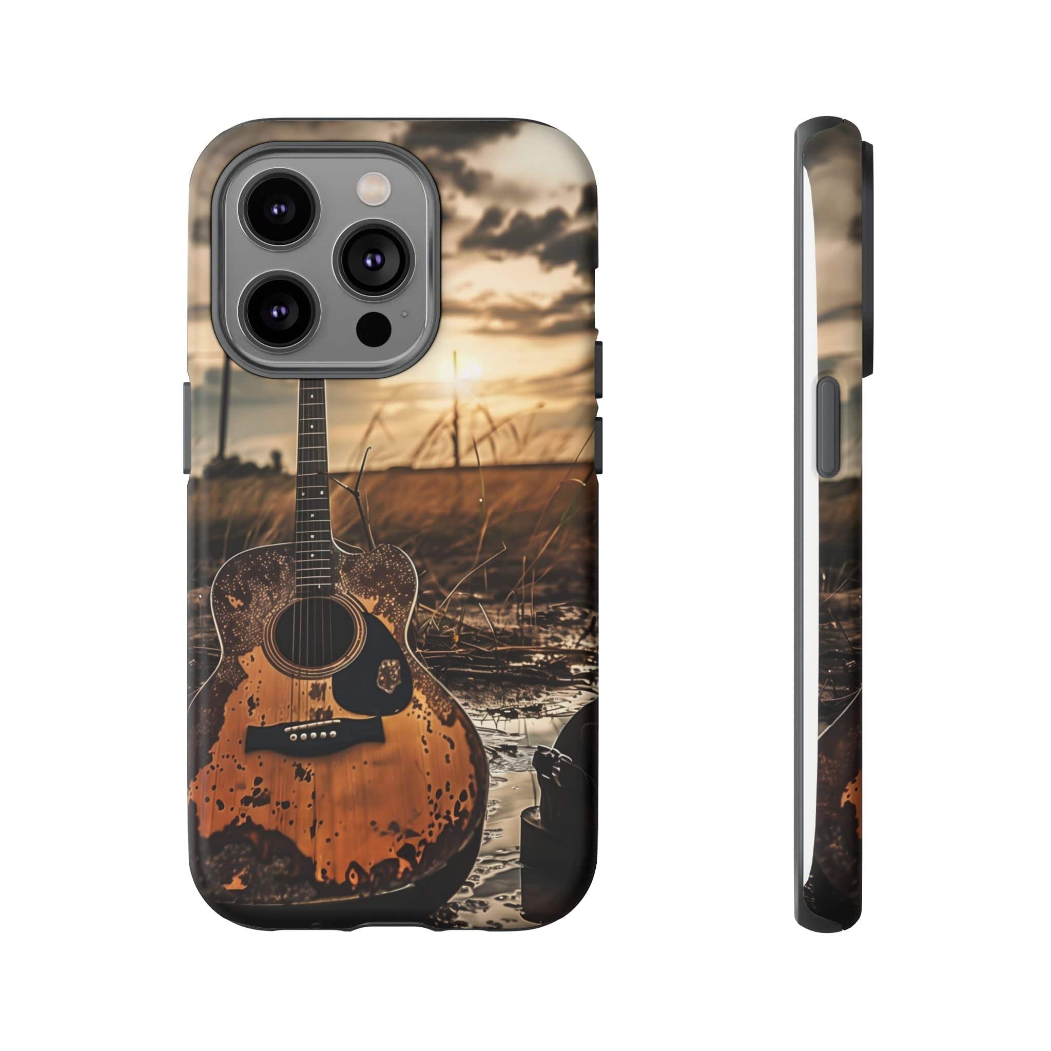 Guitar in a Wet Field -Phone Case