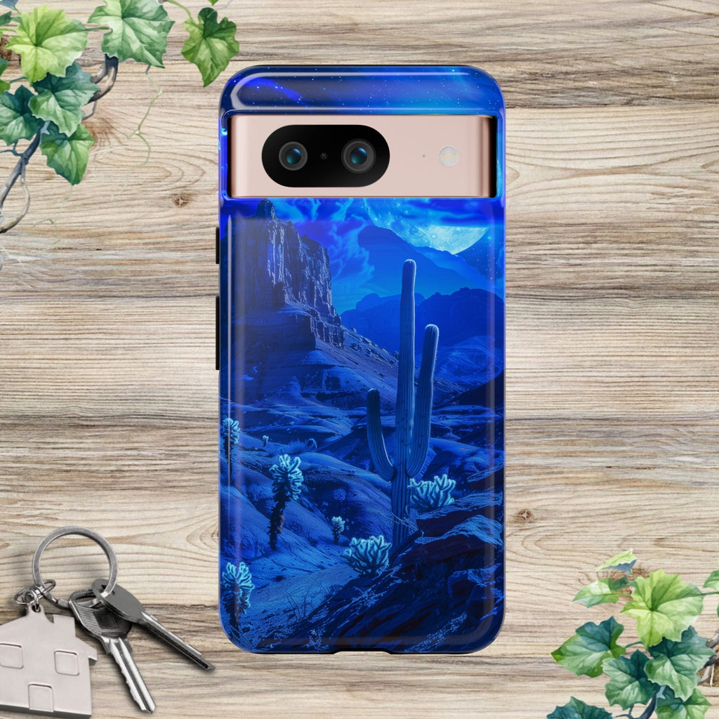 Blue Desert Moon Phone Case