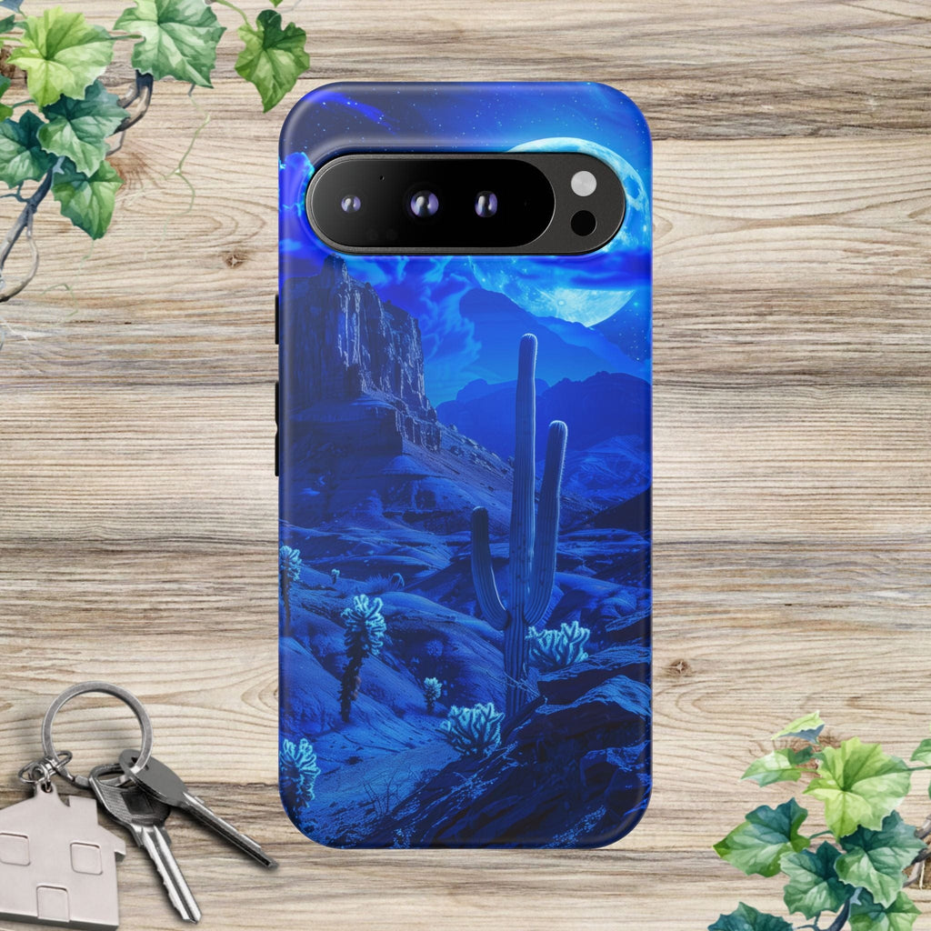 Blue Desert Moon Phone Case
