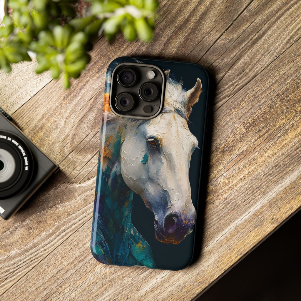 White Horse Art Phone Case