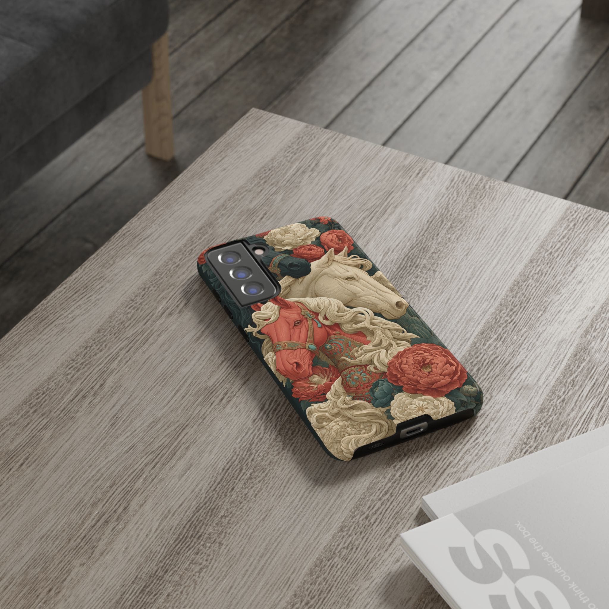 Floral Western Horses Phone Case